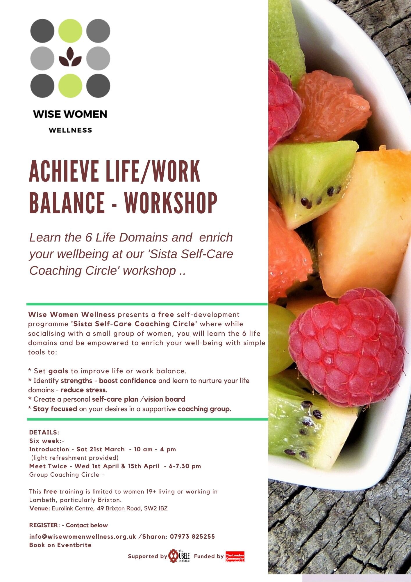 Flyer - Achieve Life Balance -  21s t March A4.jpg